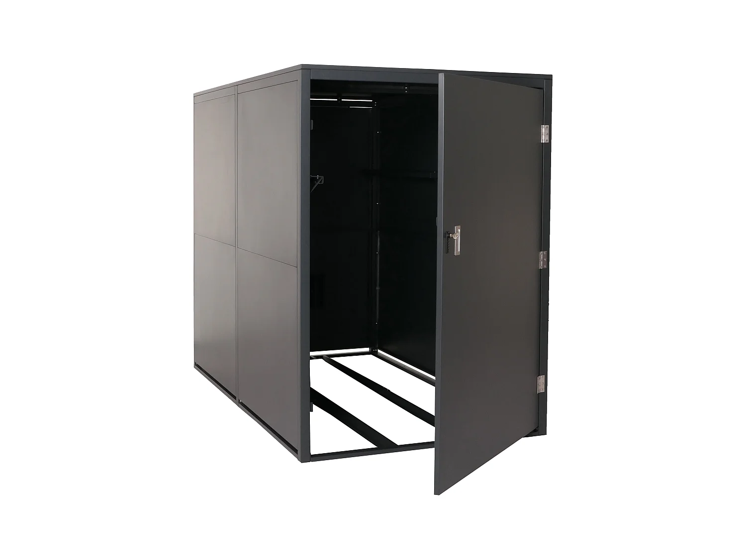 Garaż na 2 rowery MCW-L56c,  antracytowy