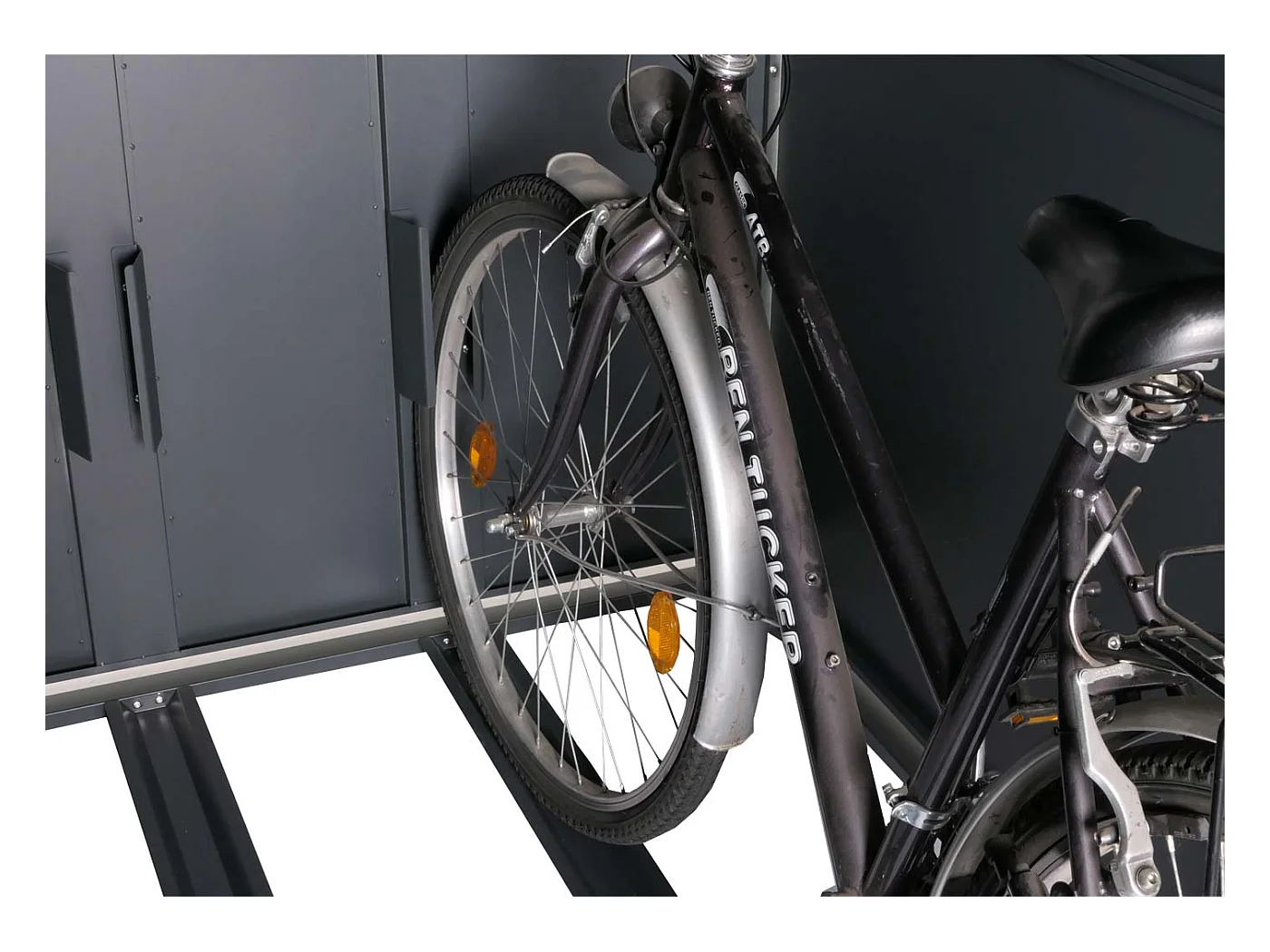 Garaż na 2 rowery MCW-L56c,  antracytowy