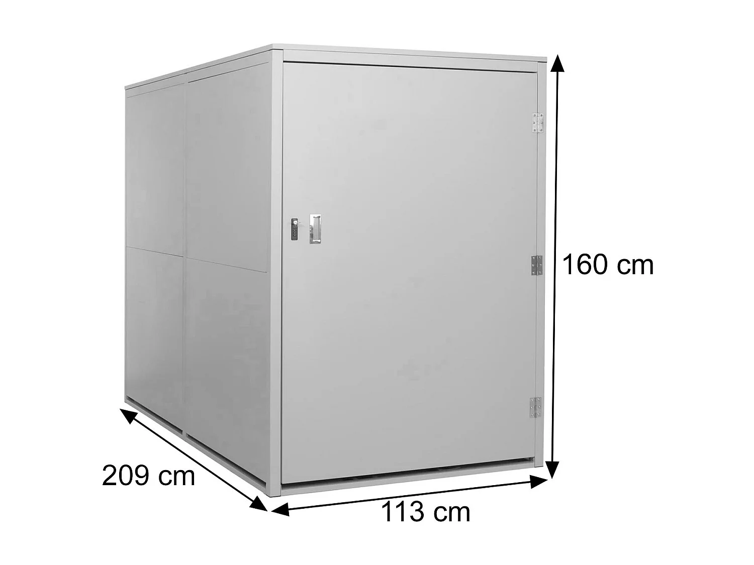 Garaż na 2 rowery MCW-L56c,  antracytowy