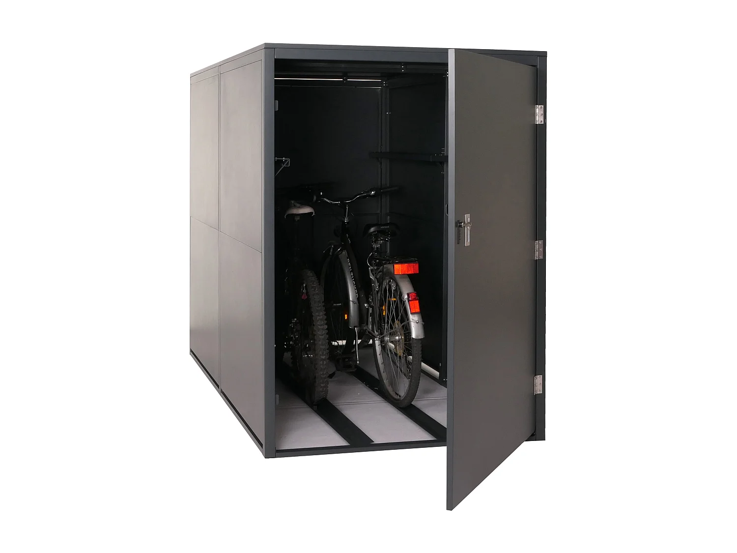 2er-Fahrradgarage MCW-L56c, Anthrazit
