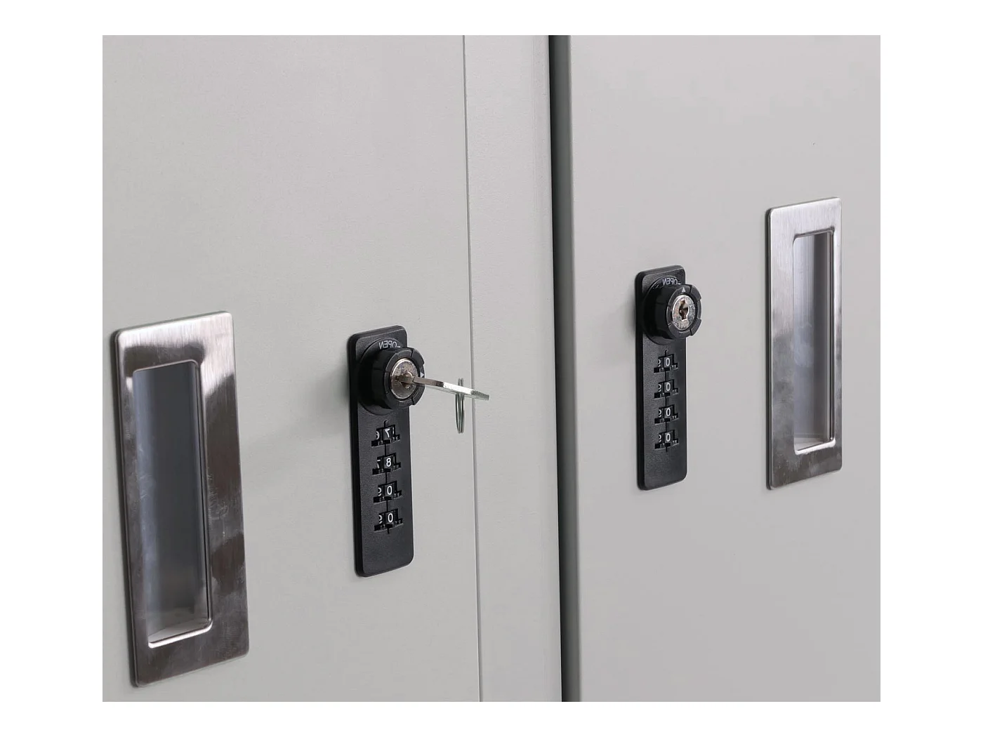 Garaż na 4 rowery MCW-L56c,  jasnoszary