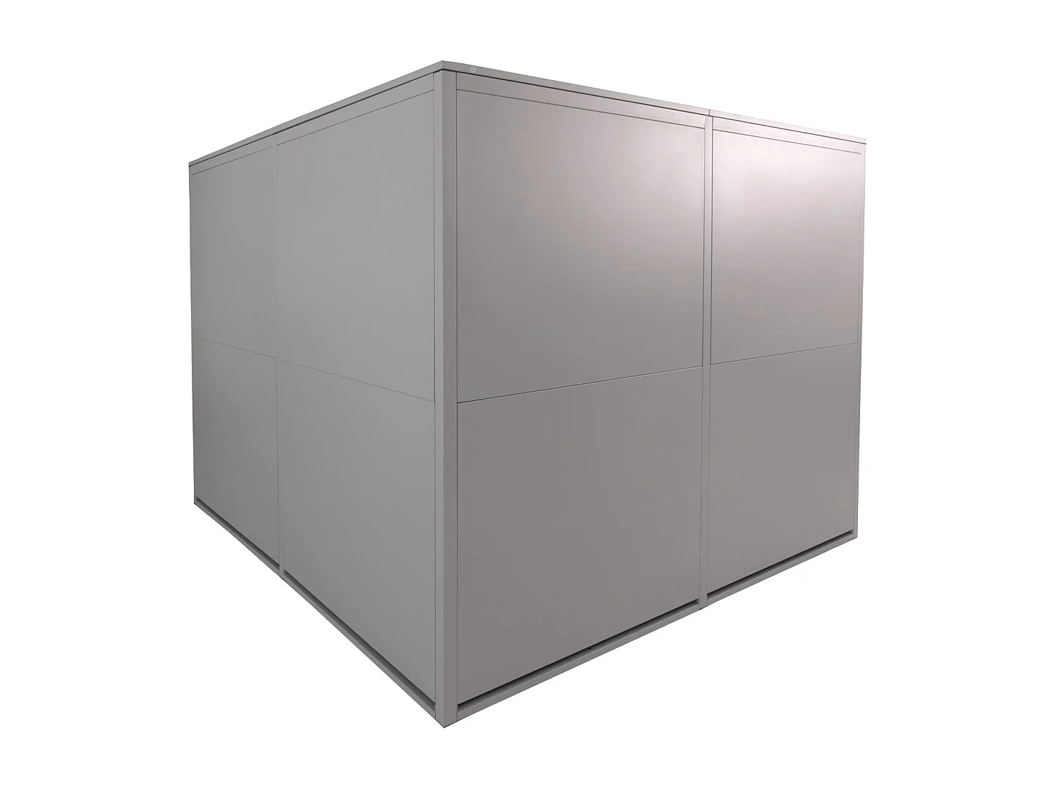 Garaż na 4 rowery MCW-L56c,  jasnoszary