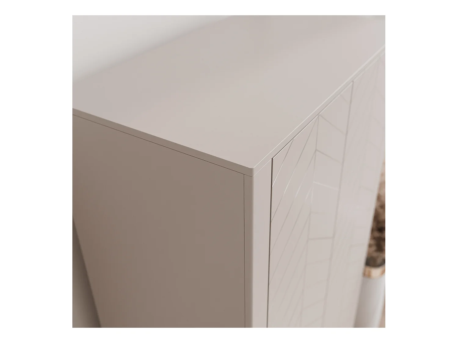 Armoire 2 portes et 6 étagères - 90 cm - Cachemire - LORIEN