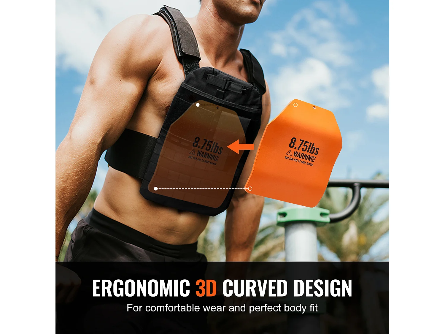 Plaques de Poids Incurvées SucceBuy, 2 Plaques de 4kg, Profilées de Manière Ergonomique pour un Ajustement Confortable – Idéal pour les WOD