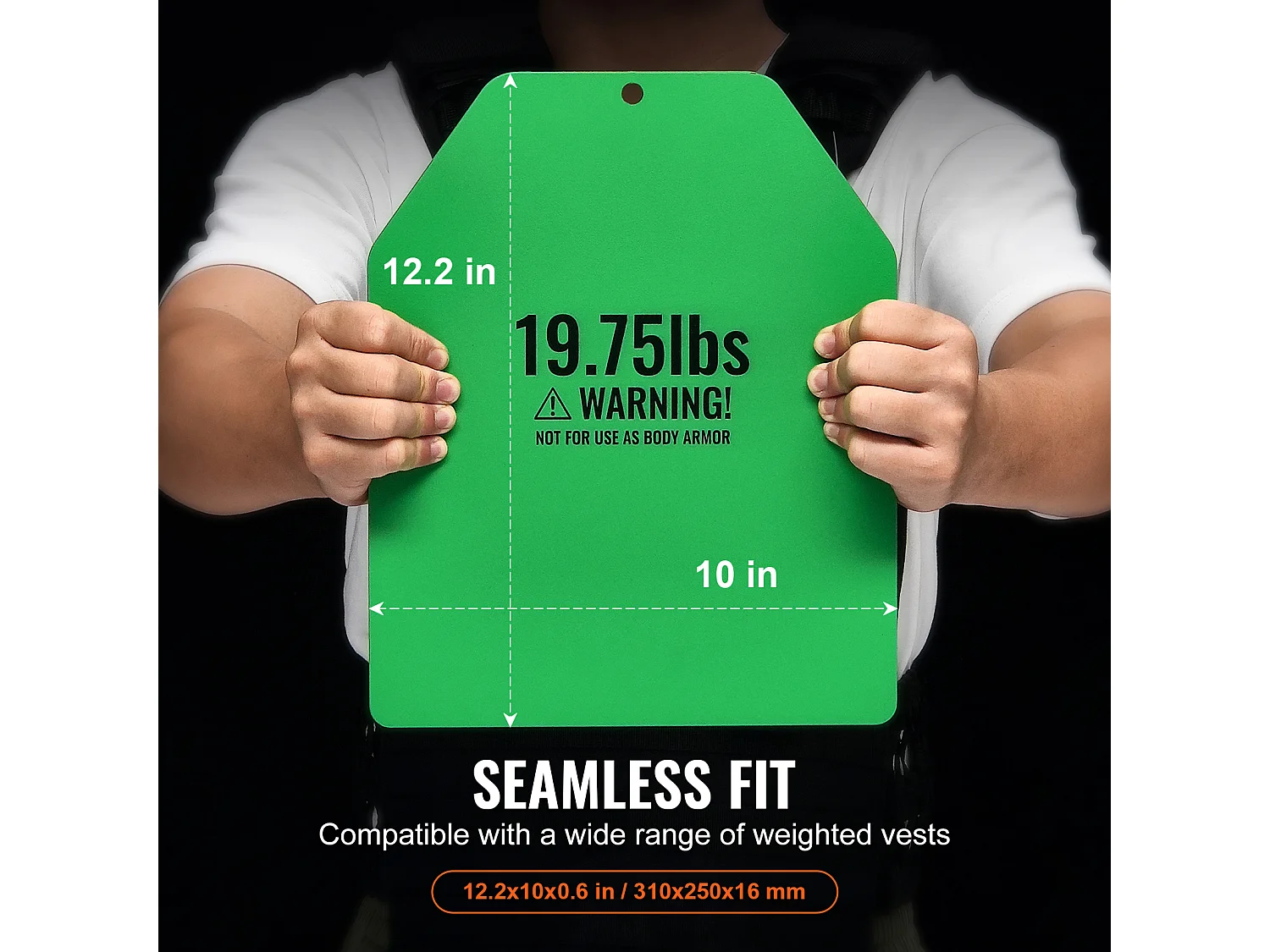 Gewichtplaten SucceBuy voor Fitnessvest 9kg, Staal van Hogere Kwaliteit voor Verbeterde Trainingen. Ideaal voor Bodybuilding