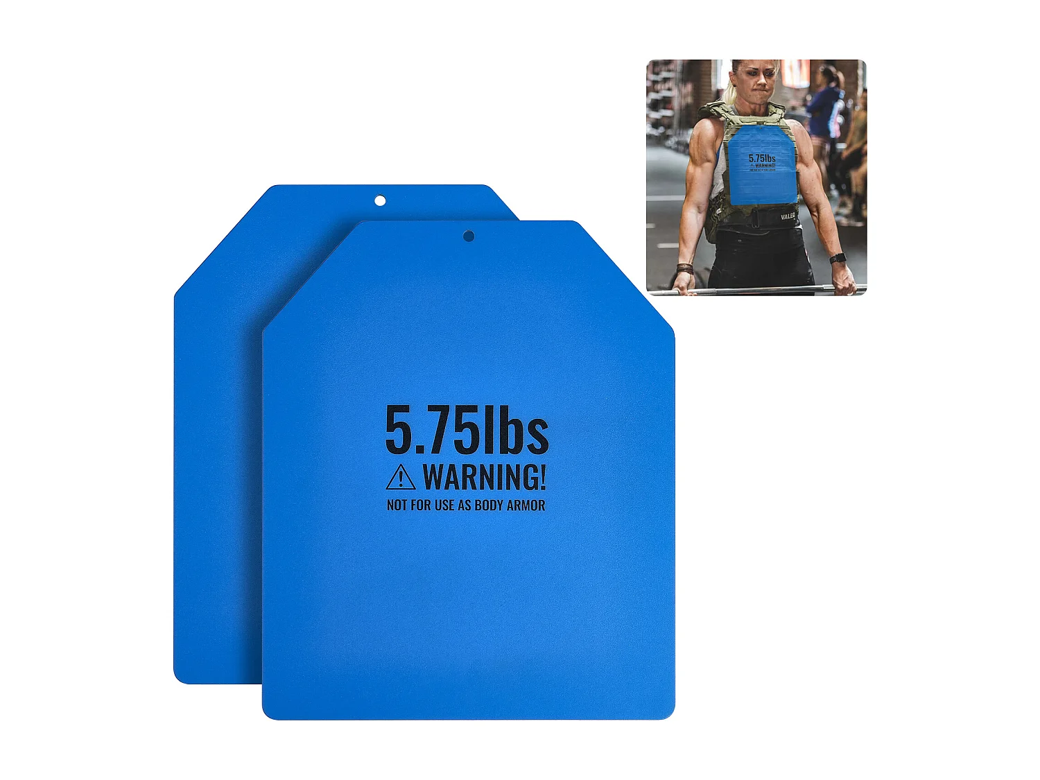 Piastre di Peso SucceBuy 2 Piastre di 2.6kg, Piastre Zavorrate in Acciaio per Bodybuilding, Corsa, Fitness, WOD, Adattamento Ergonomico