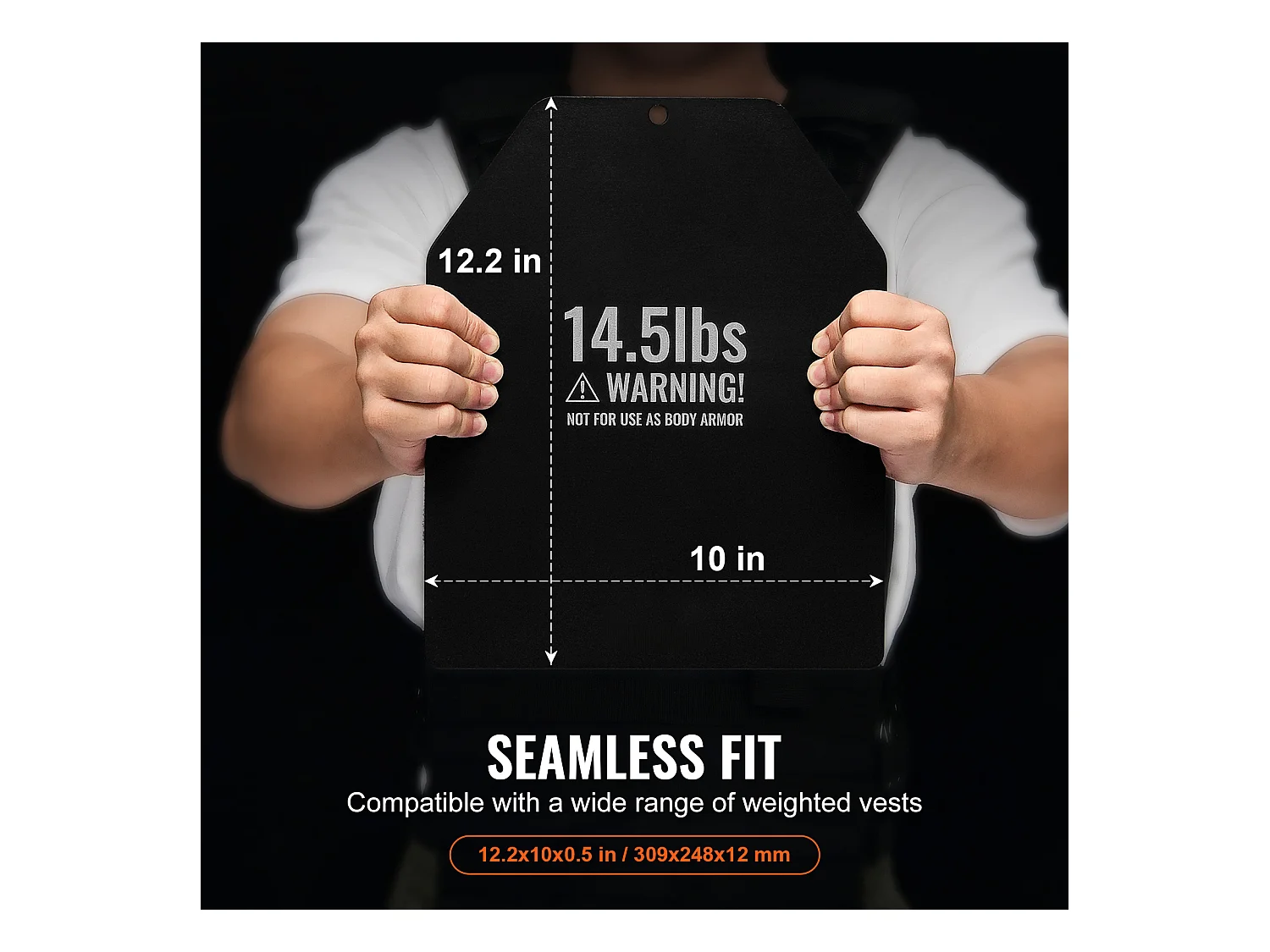 Plaques de Poids SucceBuy pour Gilet Lesté, Paires de 6.6 kg, de Qualité Supérieure pour des Exercices tels que l'Aérobic, la Randonnée, les Tractions