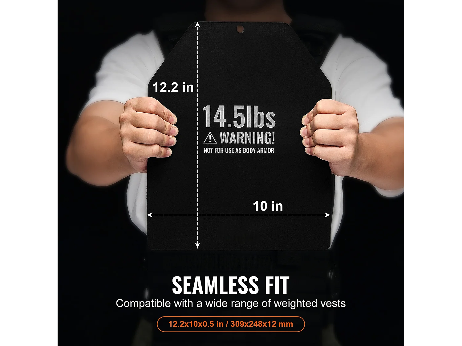 Plaques de Poids SucceBuy pour Gilet Lesté, Paires de 6.6 kg, de Qualité Supérieure pour des Exercices tels que l'Aérobic, la Randonnée, les Tractions