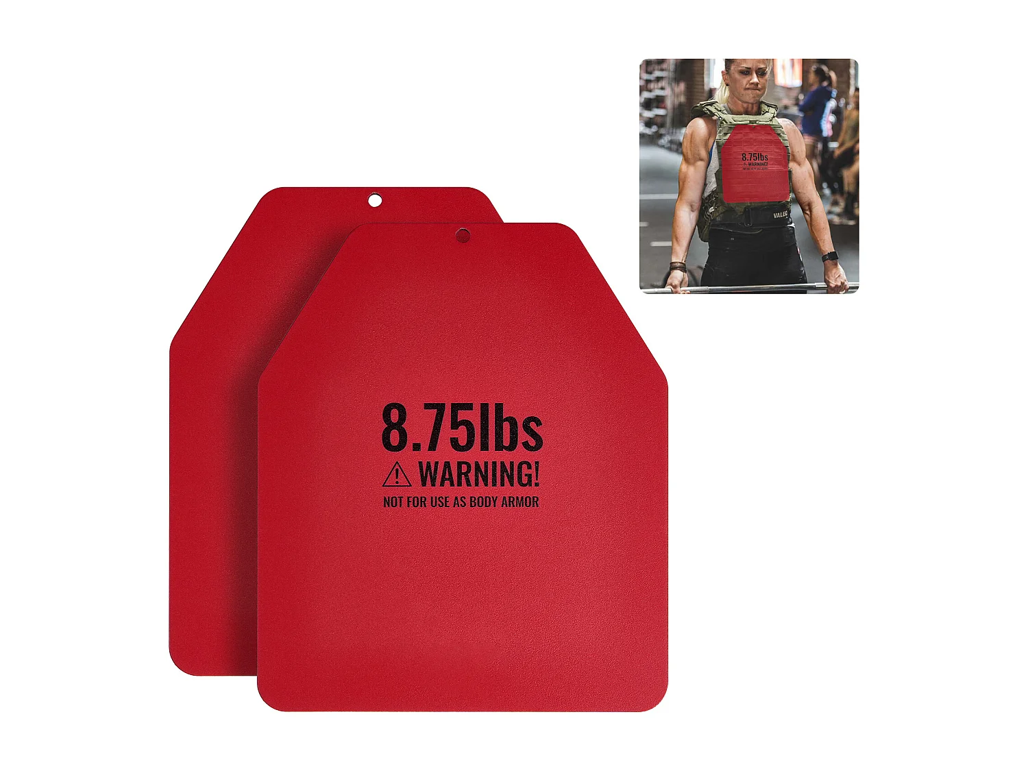 Plaques de Poids SucceBuy pour Gilet Lesté 4kg pour Entraînements Intenses, Acier de Qualité Supérieure, Coupe Ergonomique
