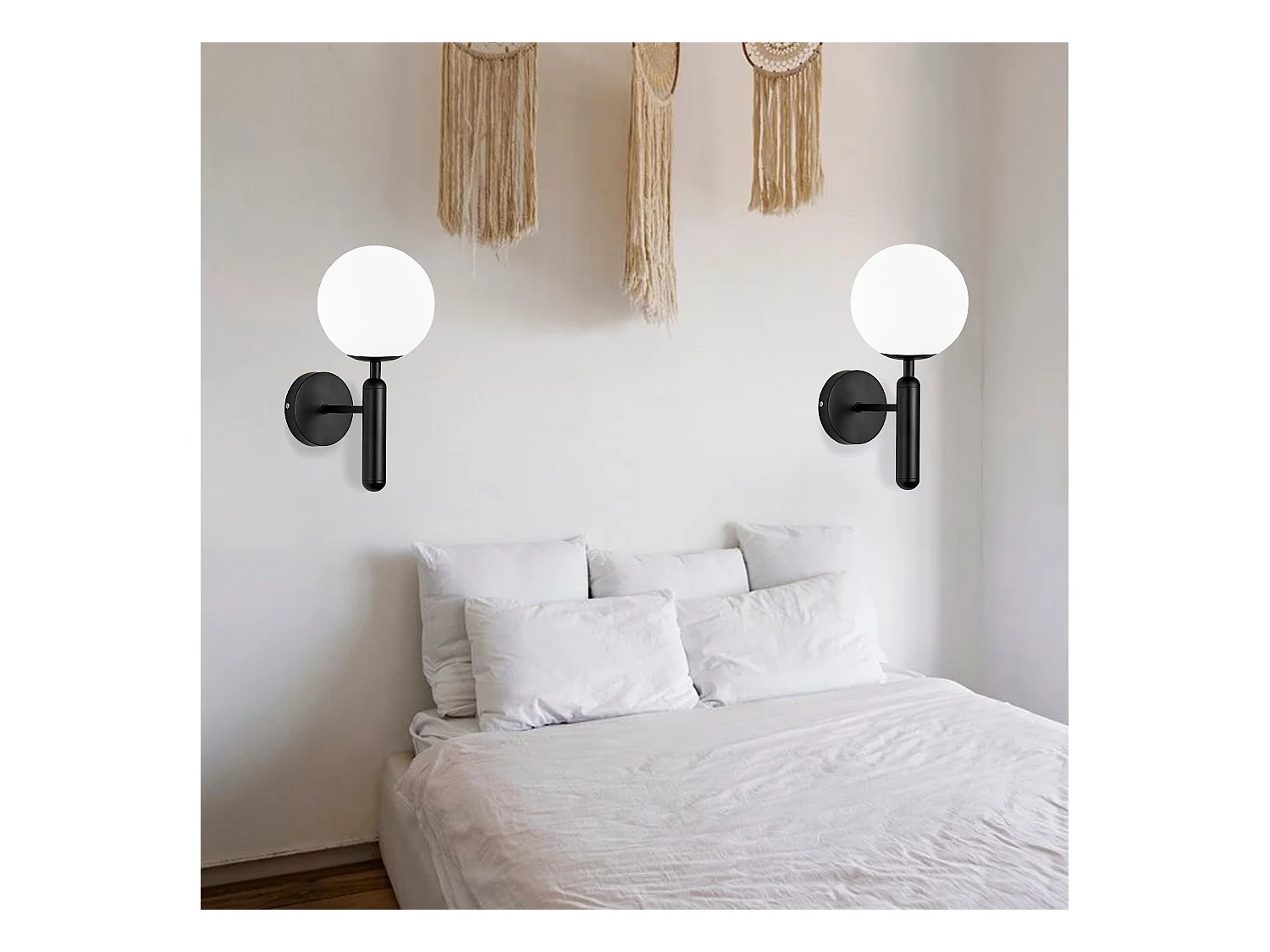 Applique Murale Toolight G097-1W Black White