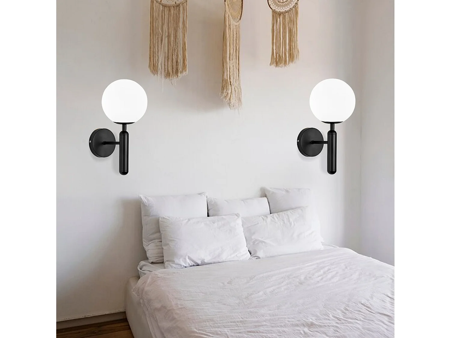 Applique Murale Toolight G097-1W Black White