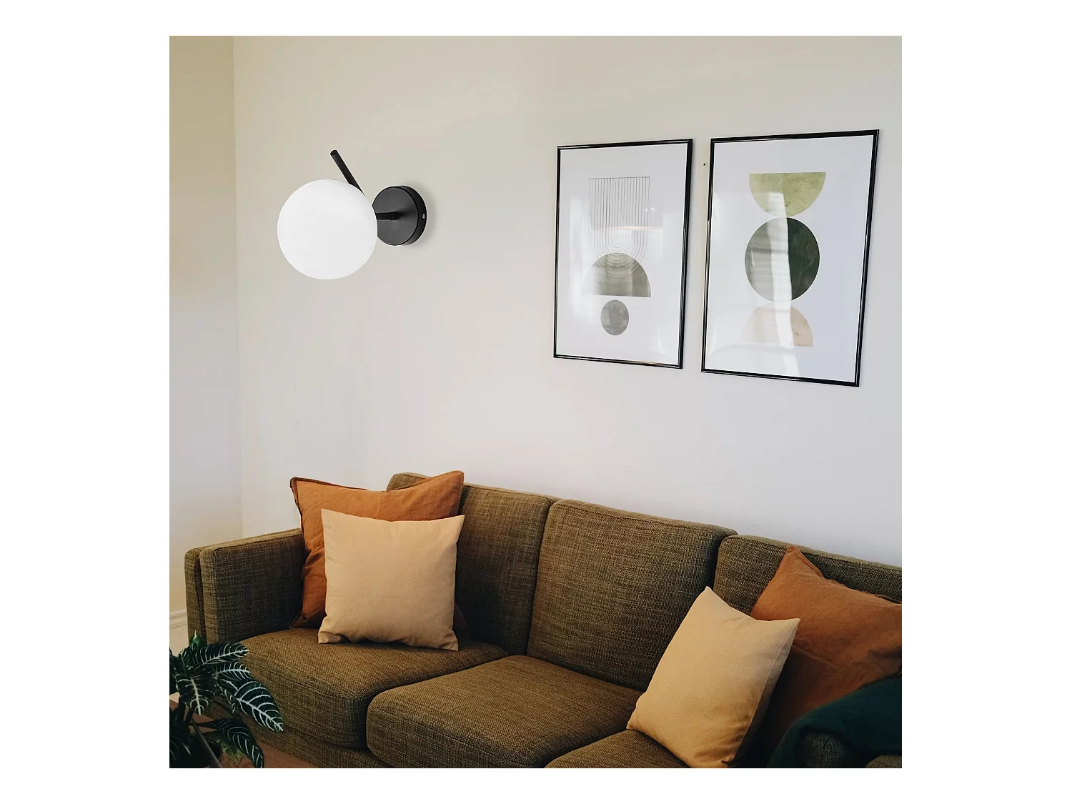 Applique Murale Toolight G099-1W Black White