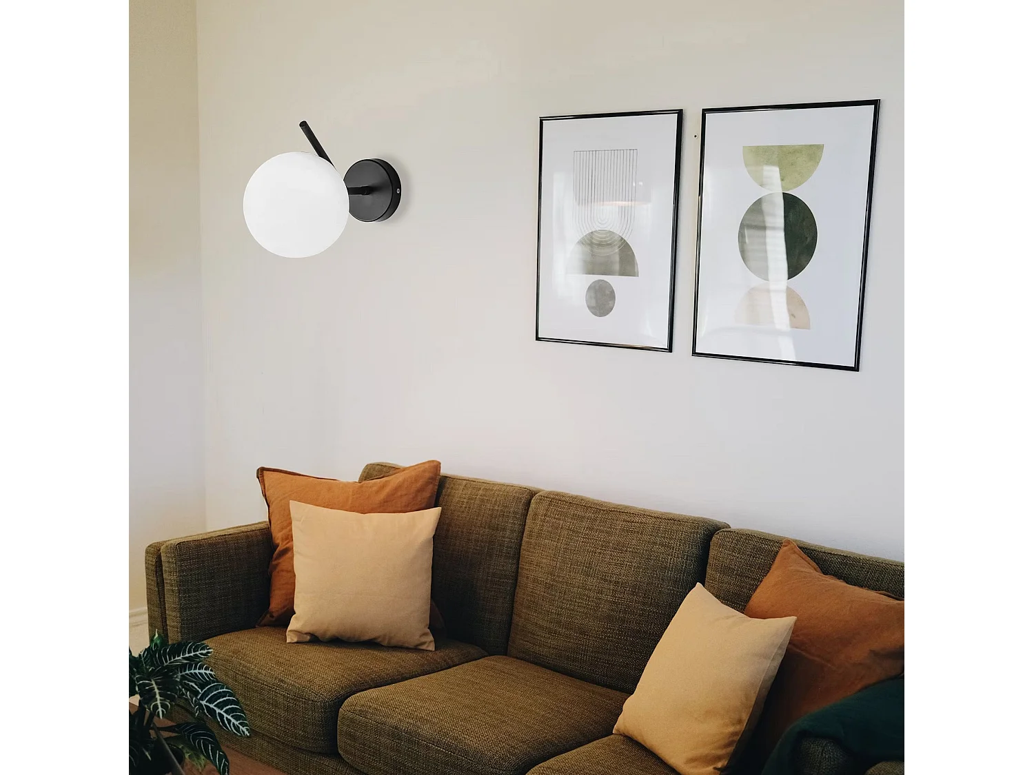 Applique Murale Toolight G099-1W Black White