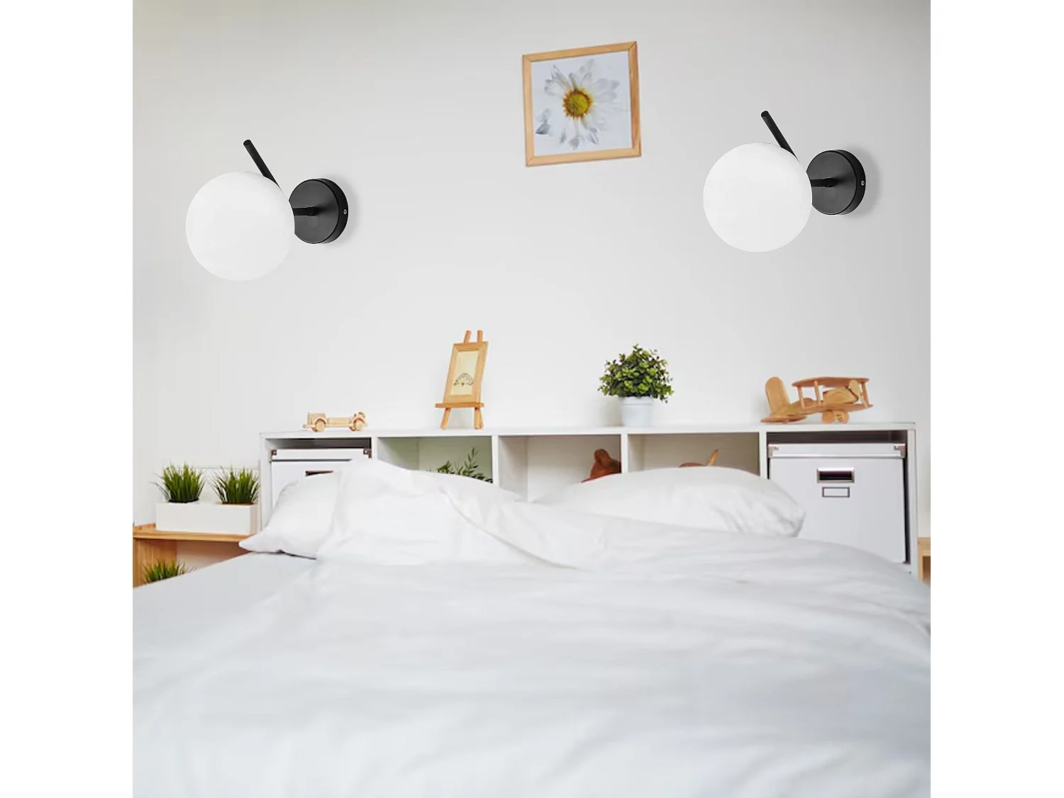 Applique Murale Toolight G099-1W Black White
