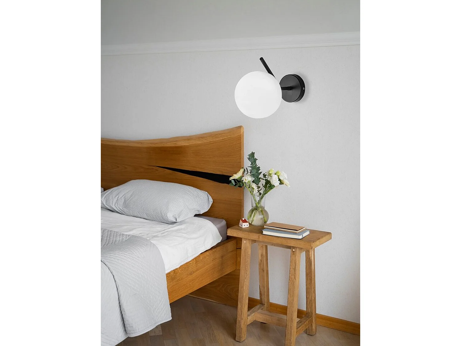 Applique Murale Toolight G099-1W Black White