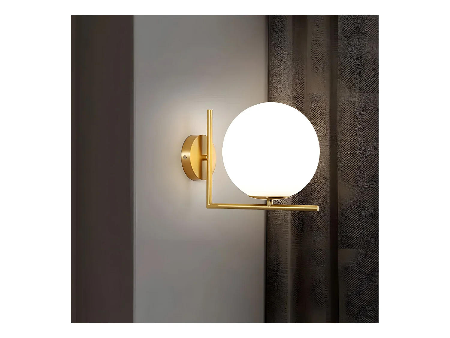 Lámpara De Pared Toolight G102-1W Gold White