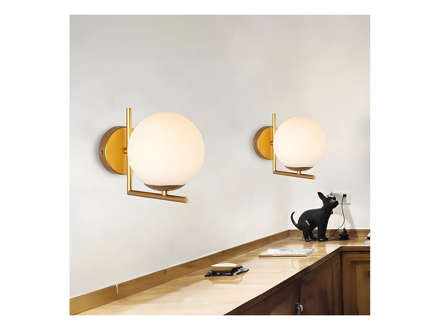 Lámpara De Pared Toolight G102-1W Gold White