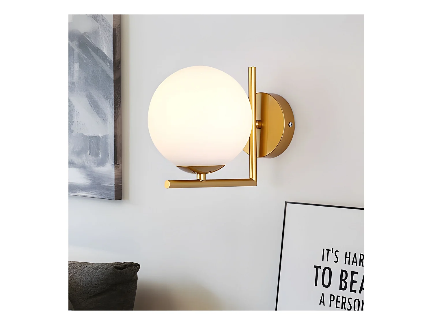 Lámpara De Pared Toolight G102-1W Gold White