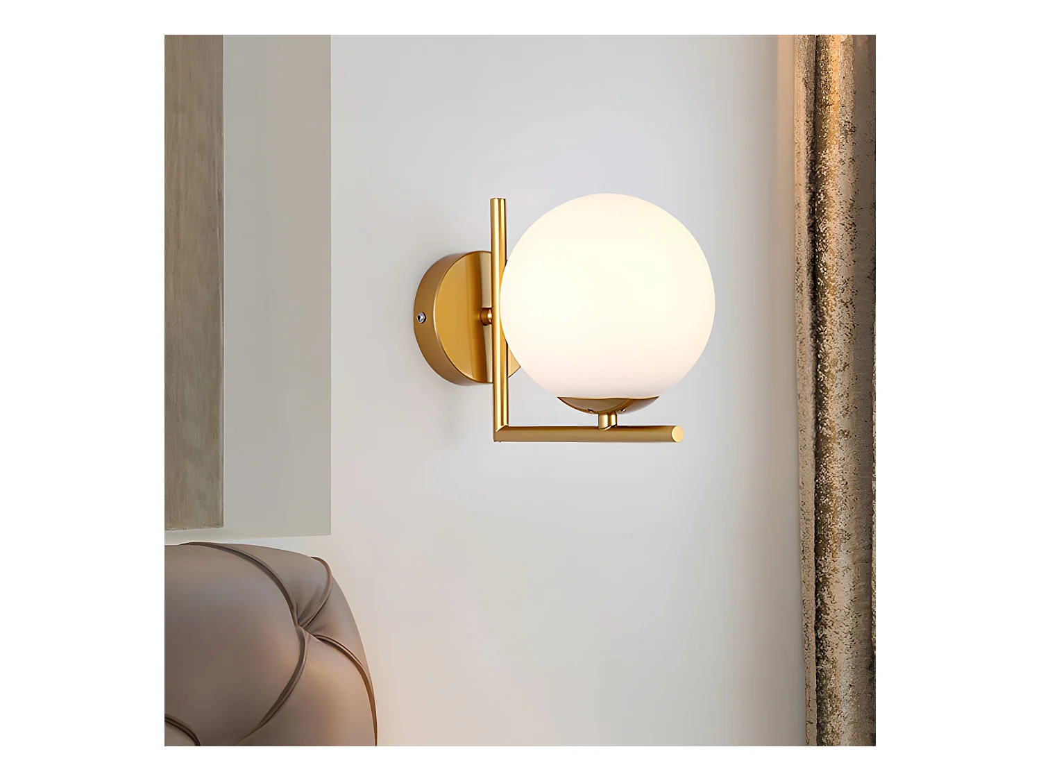 Lámpara De Pared Toolight G102-1W Gold White