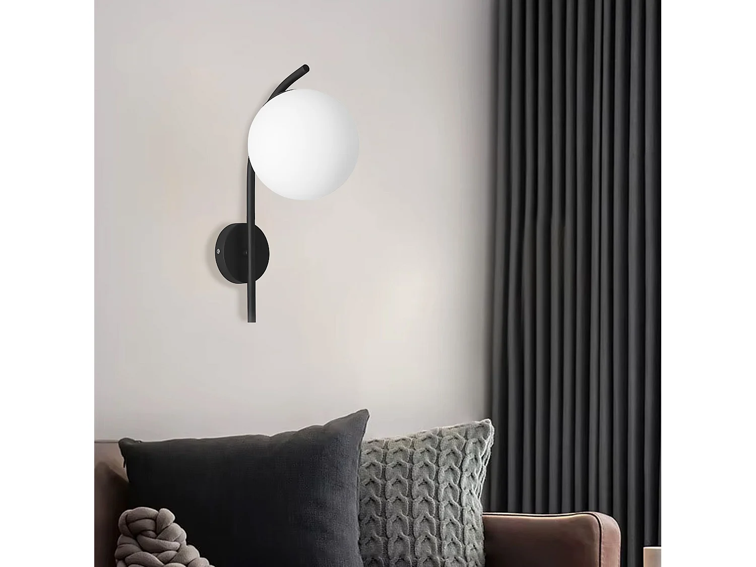 Applique Murale Toolight G103-1W Black White