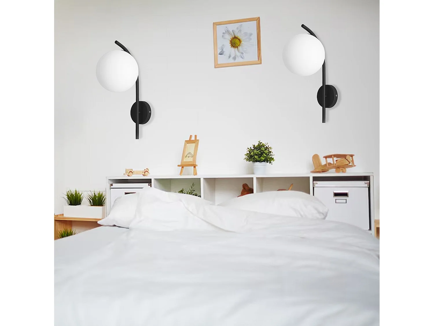 Applique Murale Toolight G103-1W Black White