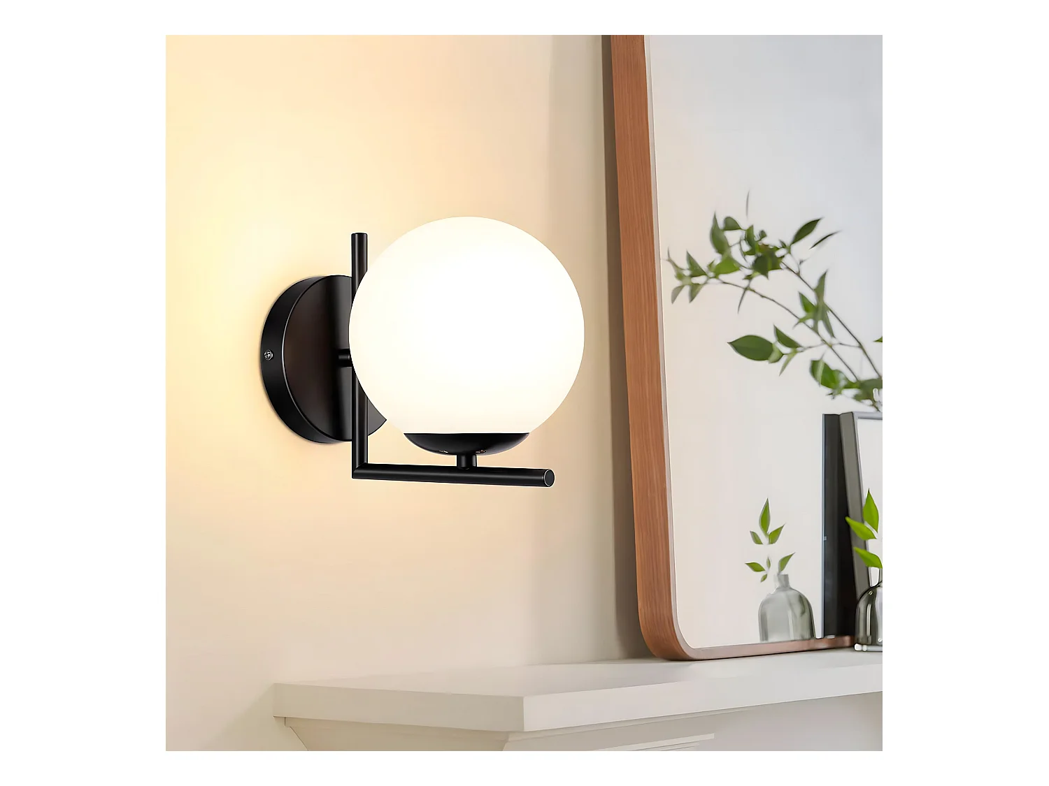 Applique Murale Toolight G101-1W Black White