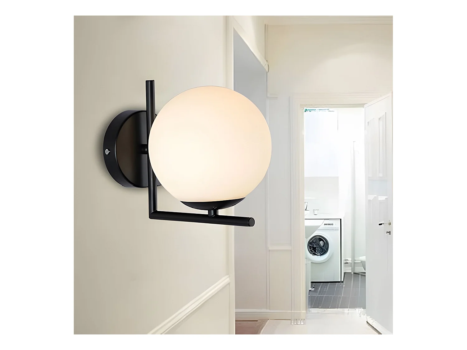 Applique Murale Toolight G101-1W Black White