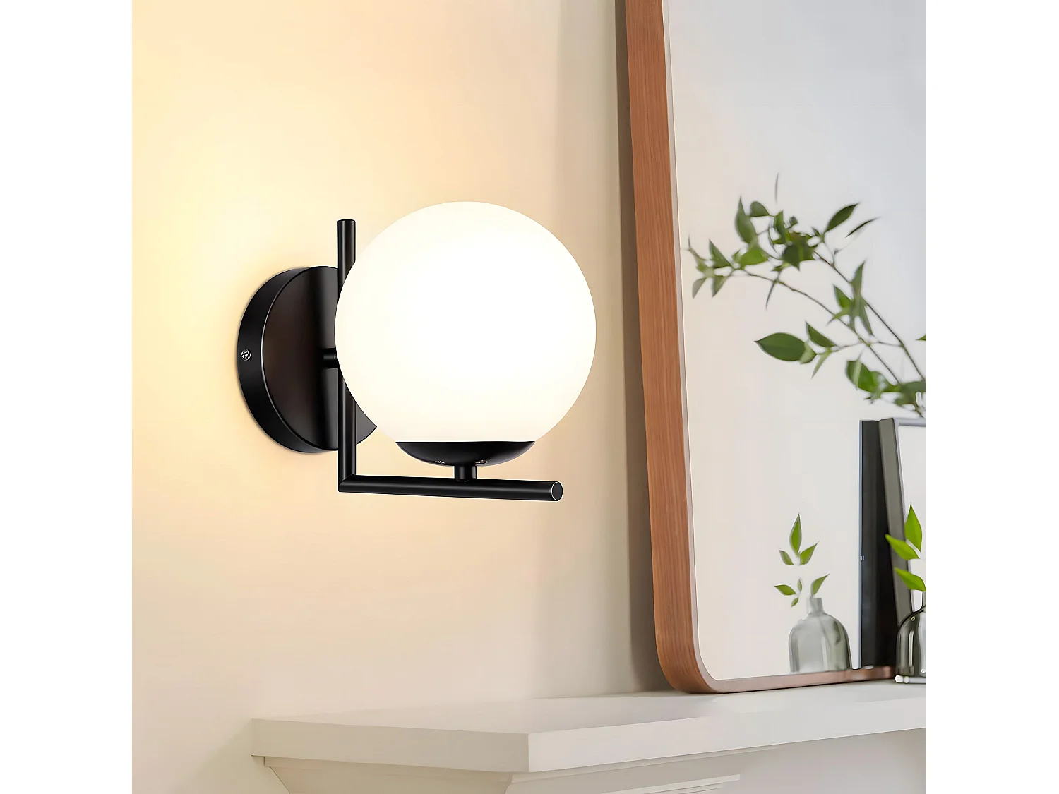 Applique Murale Toolight G101-1W Black White