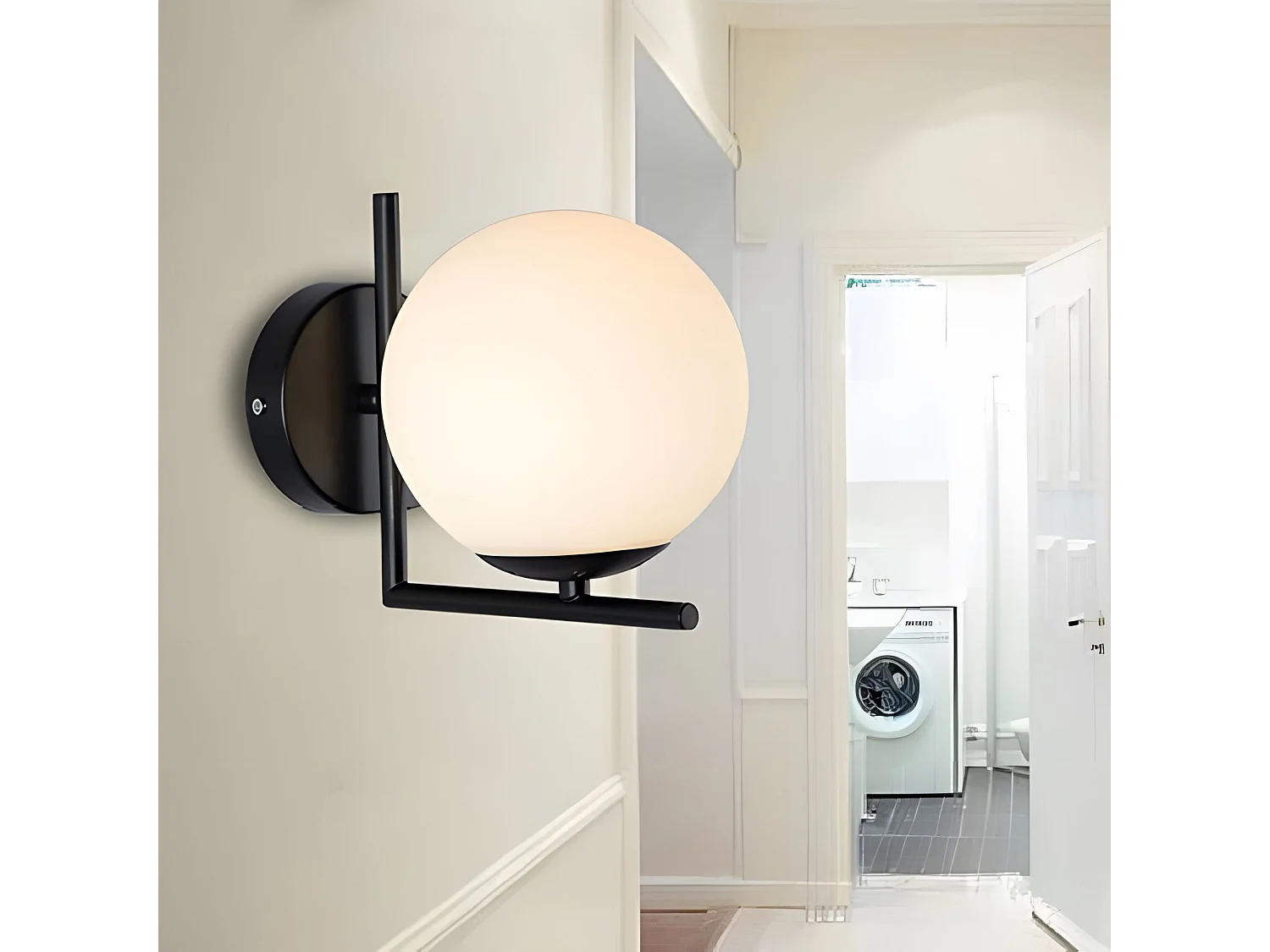 Applique Murale Toolight G101-1W Black White