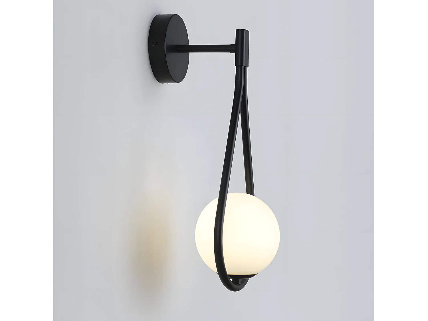 Lampada Da Parete Toolight G093-1W Black White