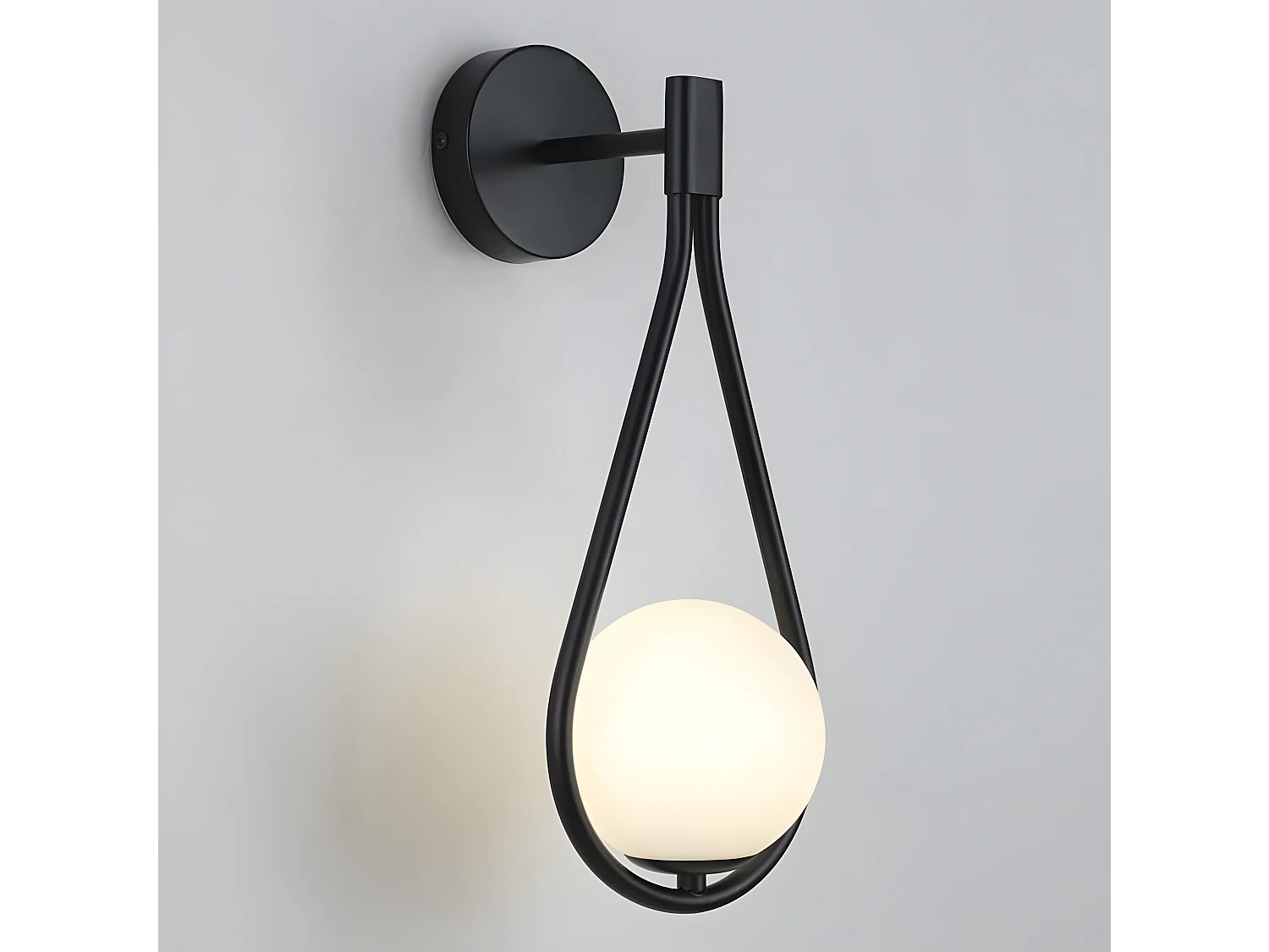 Lampada Da Parete Toolight G093-1W Black White