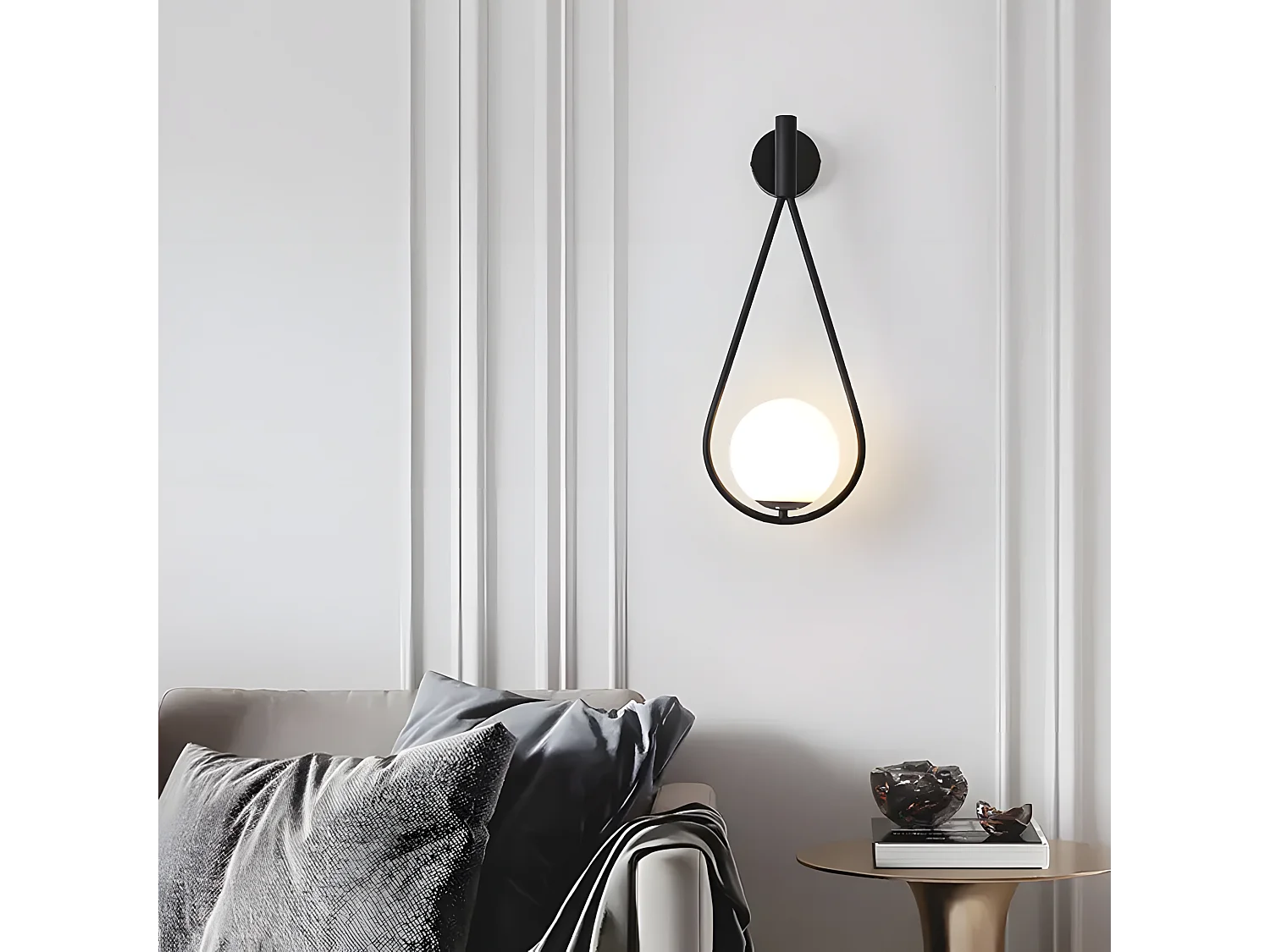 Lampada Da Parete Toolight G093-1W Black White