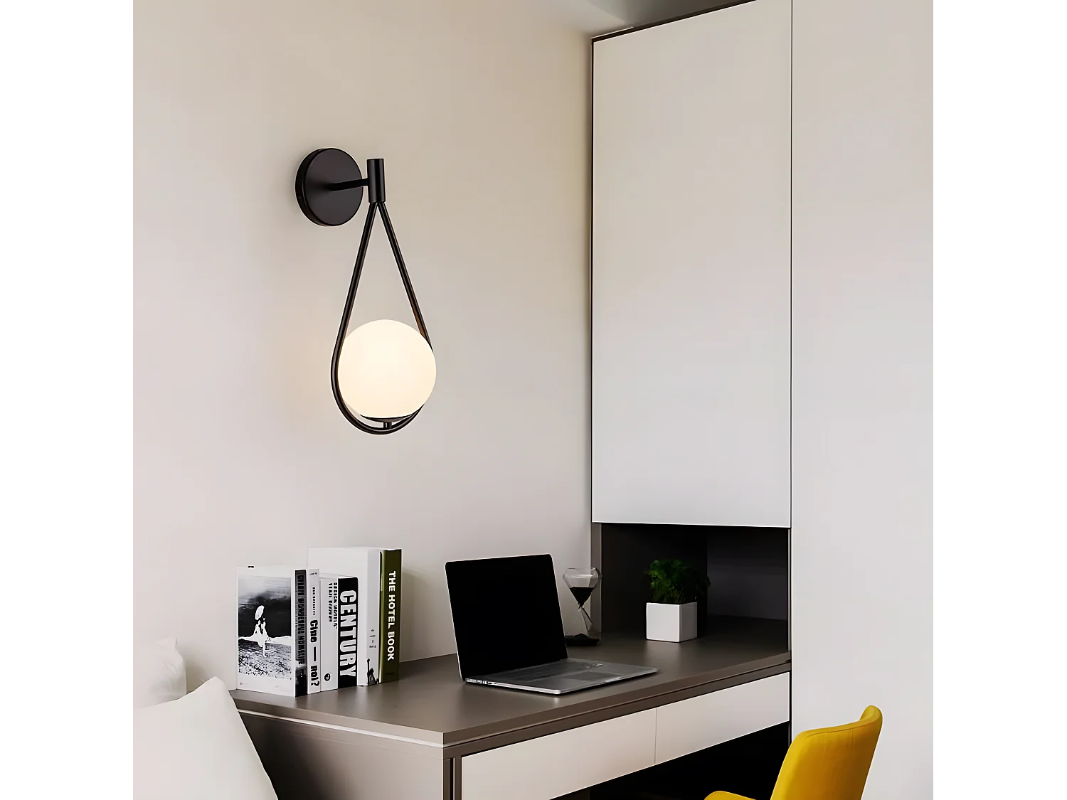 Lampada Da Parete Toolight G093-1W Black White