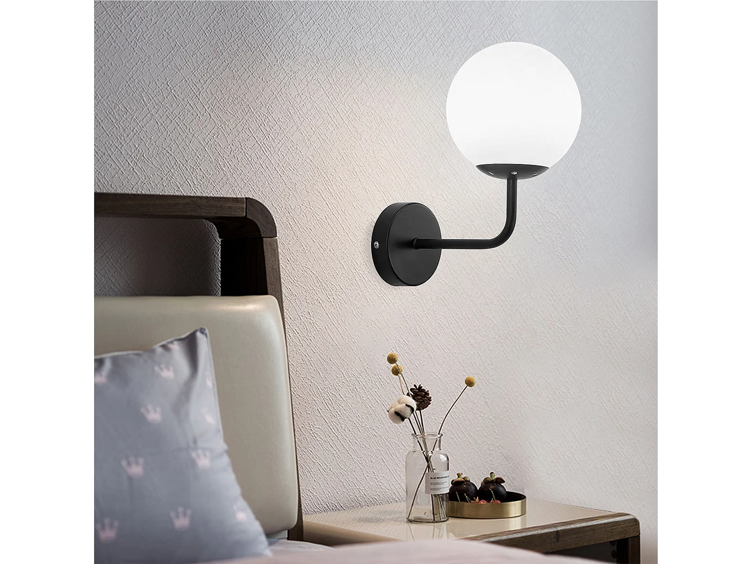 Applique Murale Toolight G095-1W Black White
