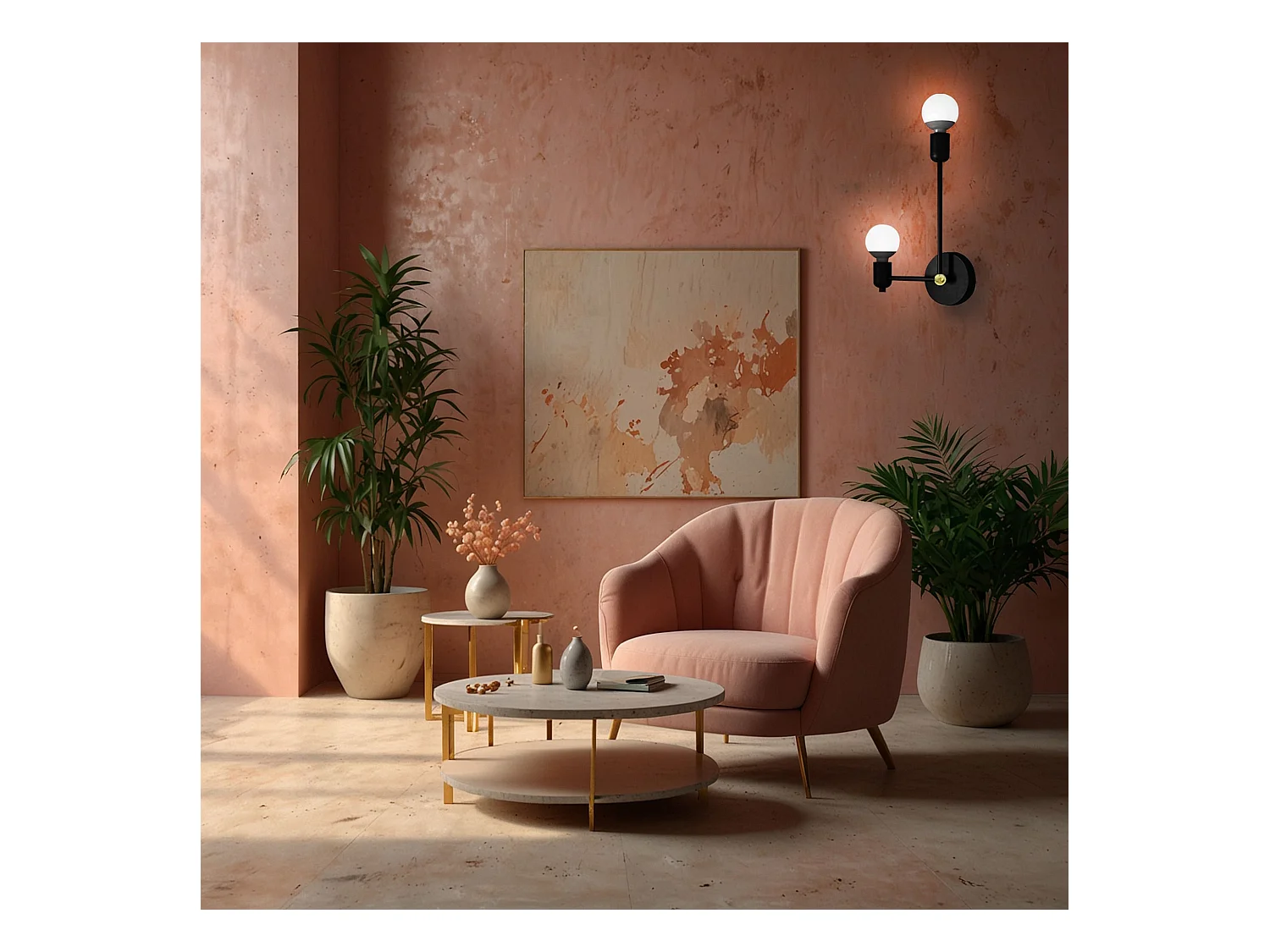 Applique Murale Toolight App1707-2W Black