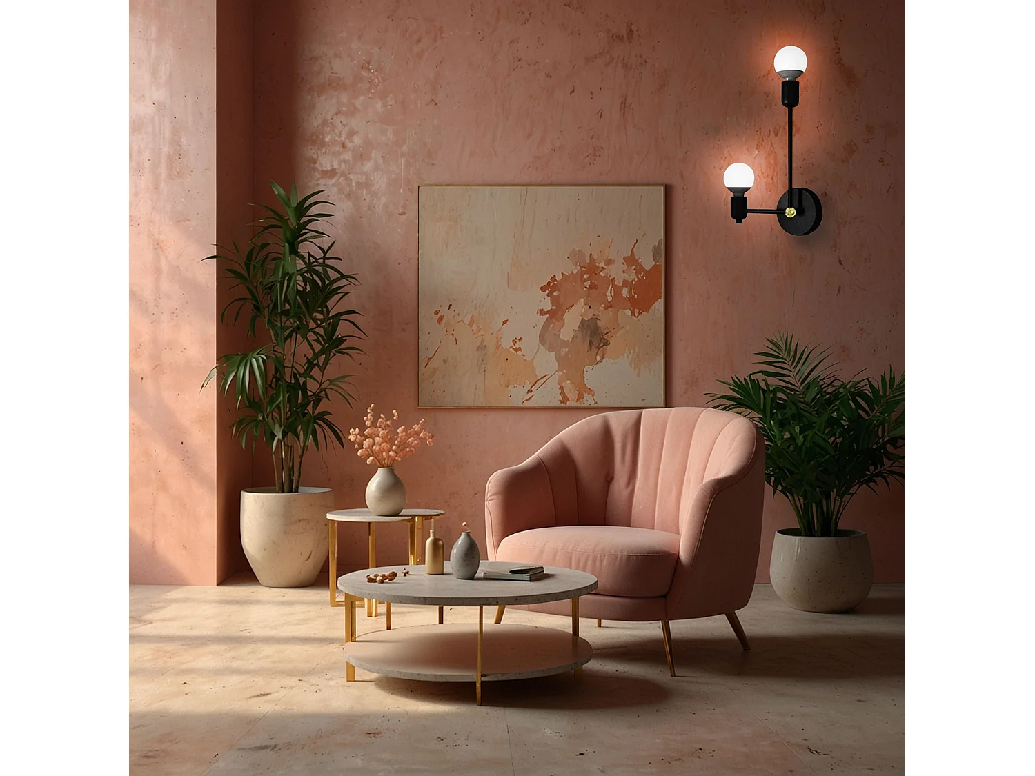 Applique Murale Toolight App1707-2W Black