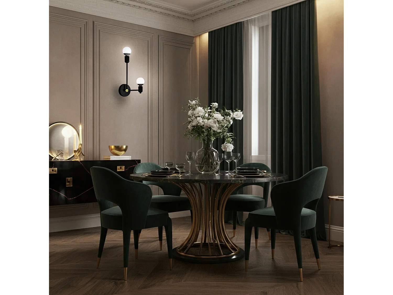 Applique Murale Toolight App1707-2W Black