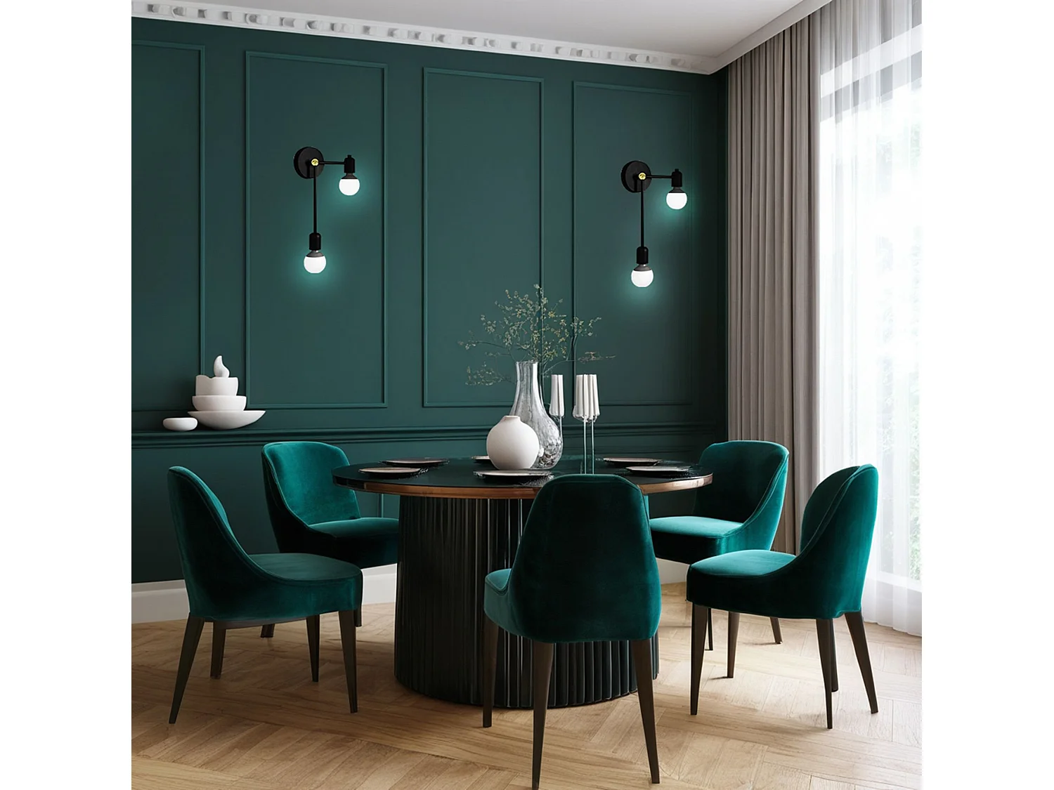 Applique Murale Toolight App1707-2W Black