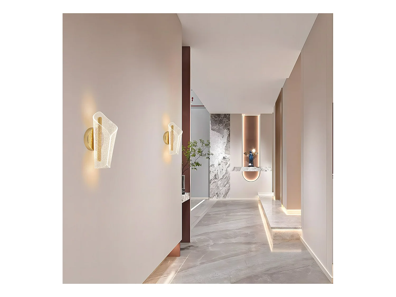 Wandlamp Led Toolight G030-W Gold