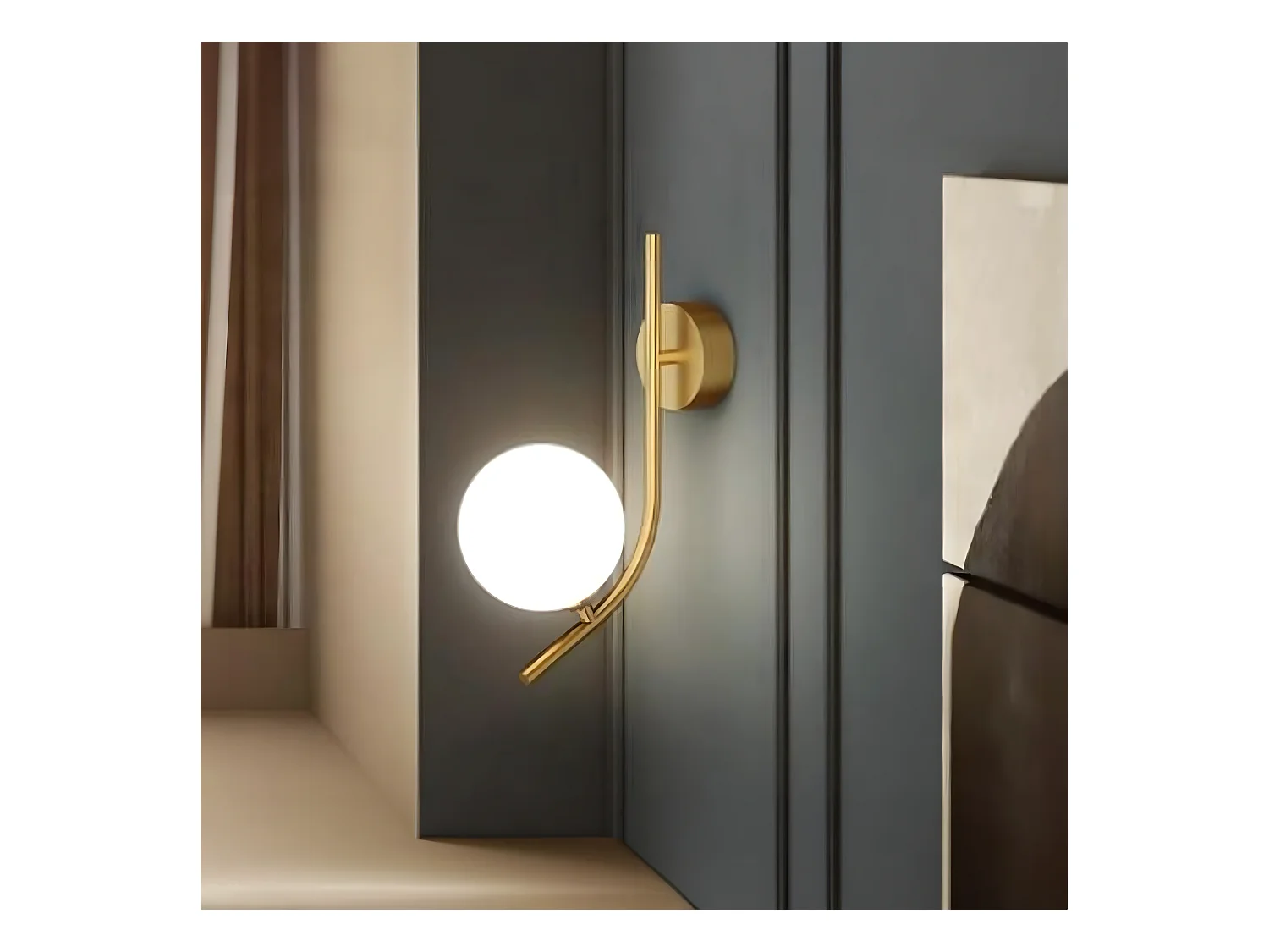 Applique Murale Toolight G104-1W Gold White