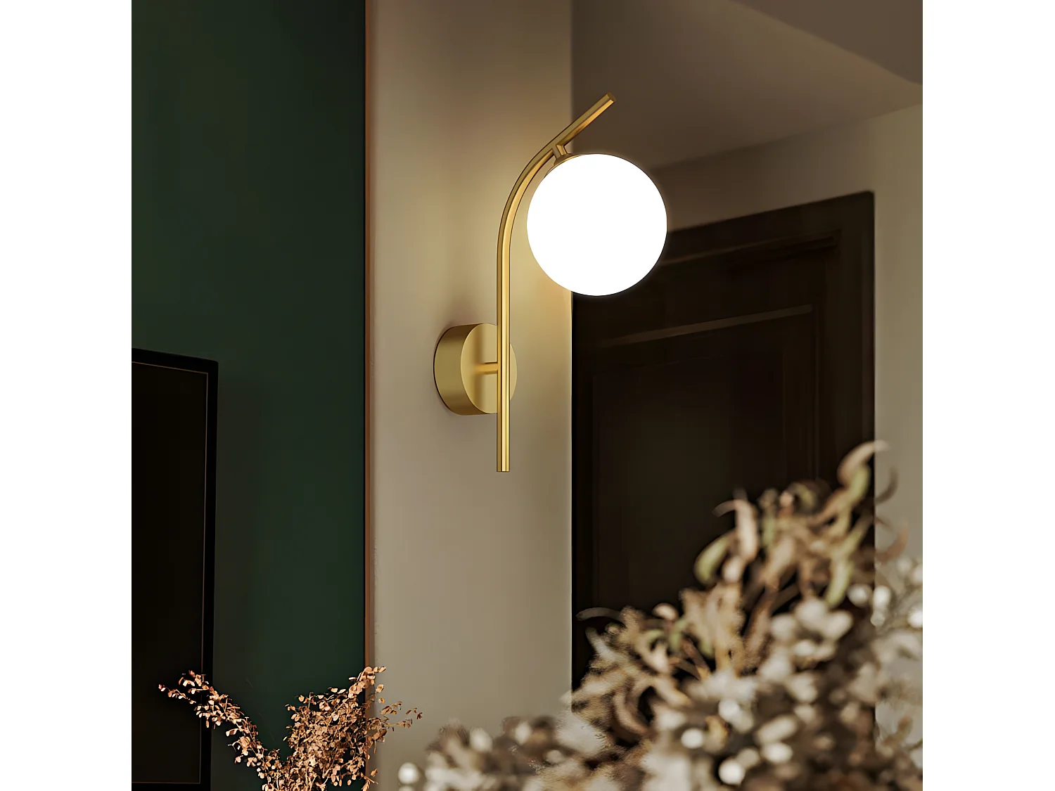 Applique Murale Toolight G104-1W Gold White