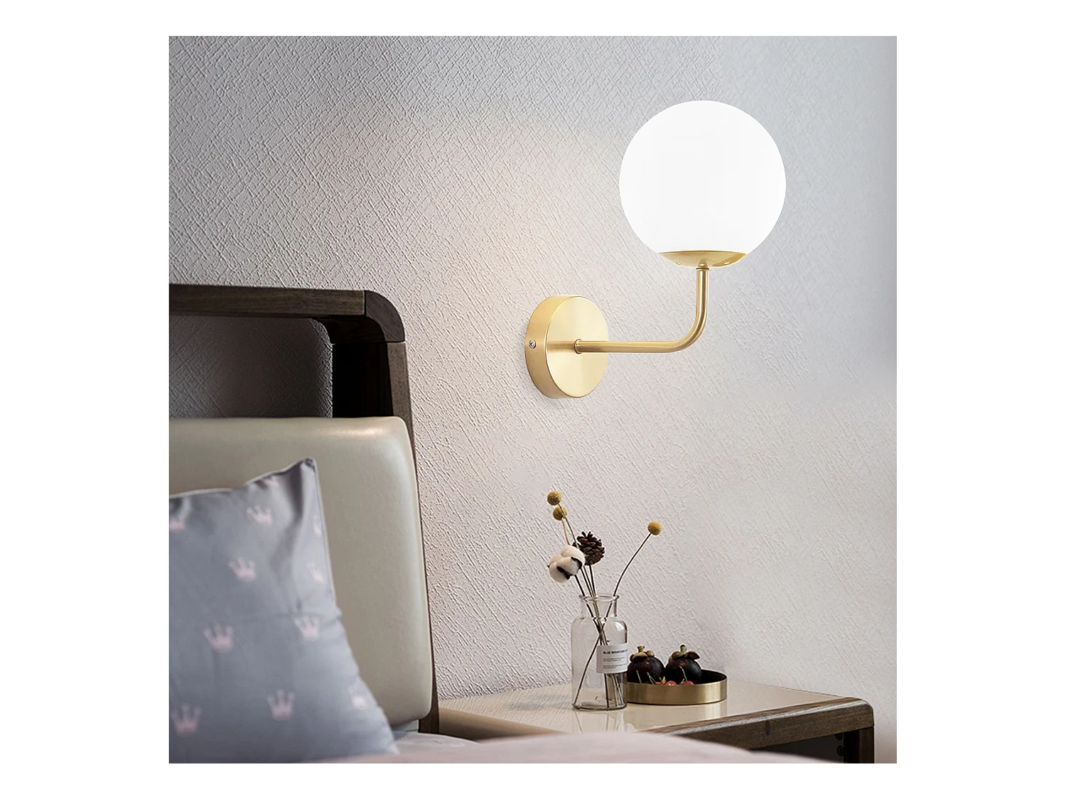 Lámpara De Pared Toolight G096-1W Gold White