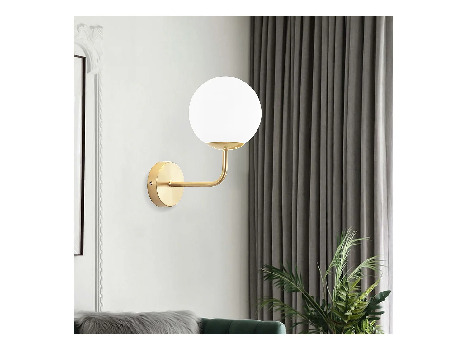 Lámpara De Pared Toolight G096-1W Gold White