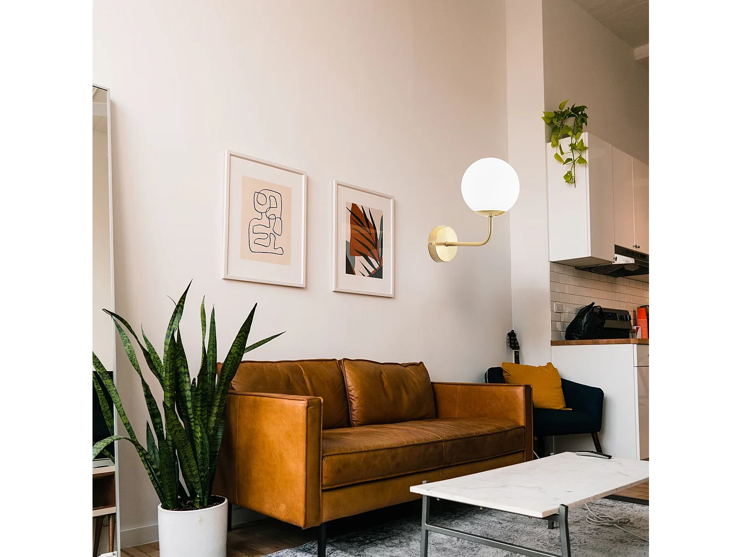 Applique Murale Toolight G096-1W Gold White