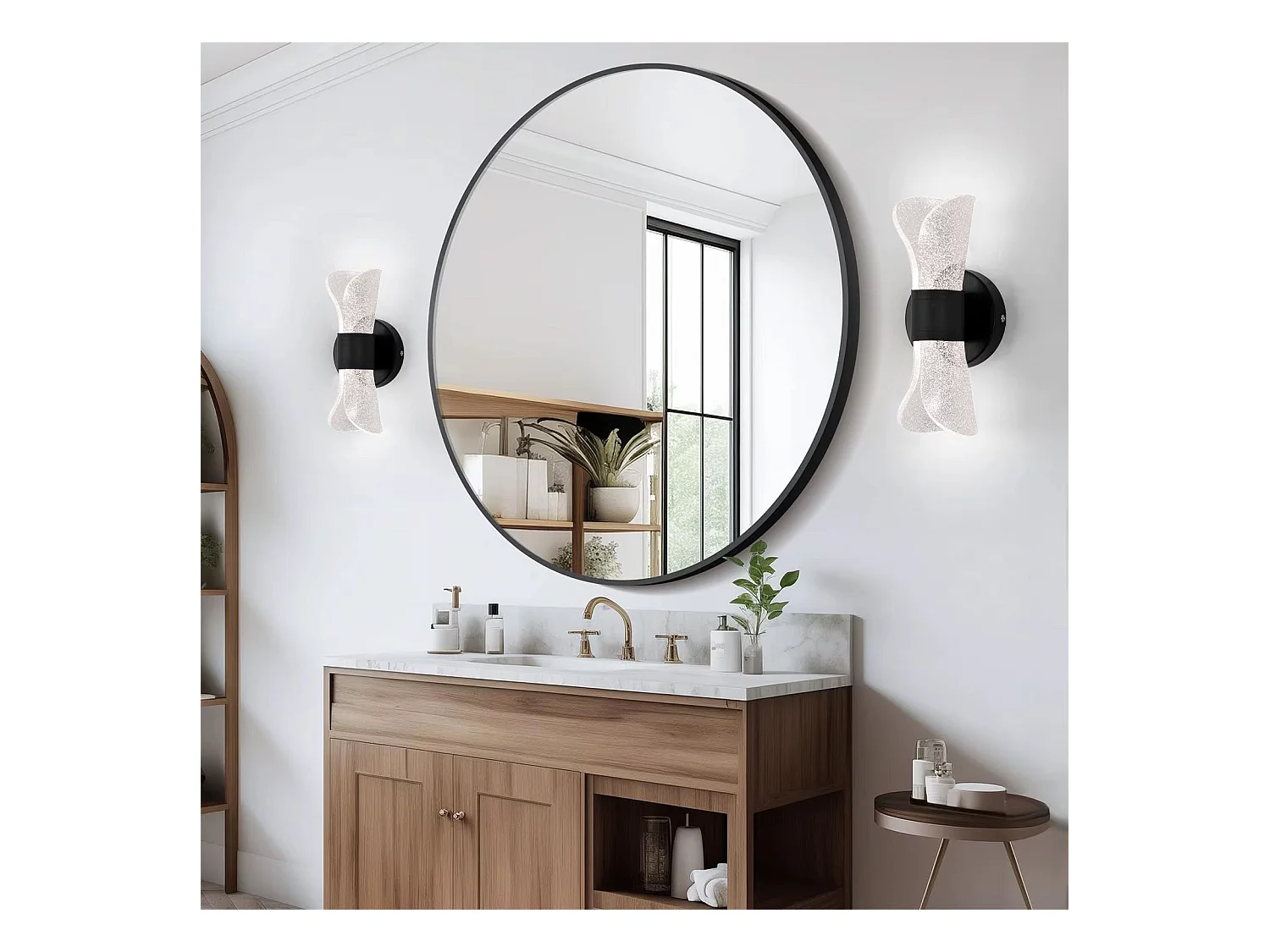 Lâmpada De Parede Led Toolight G029-W Black