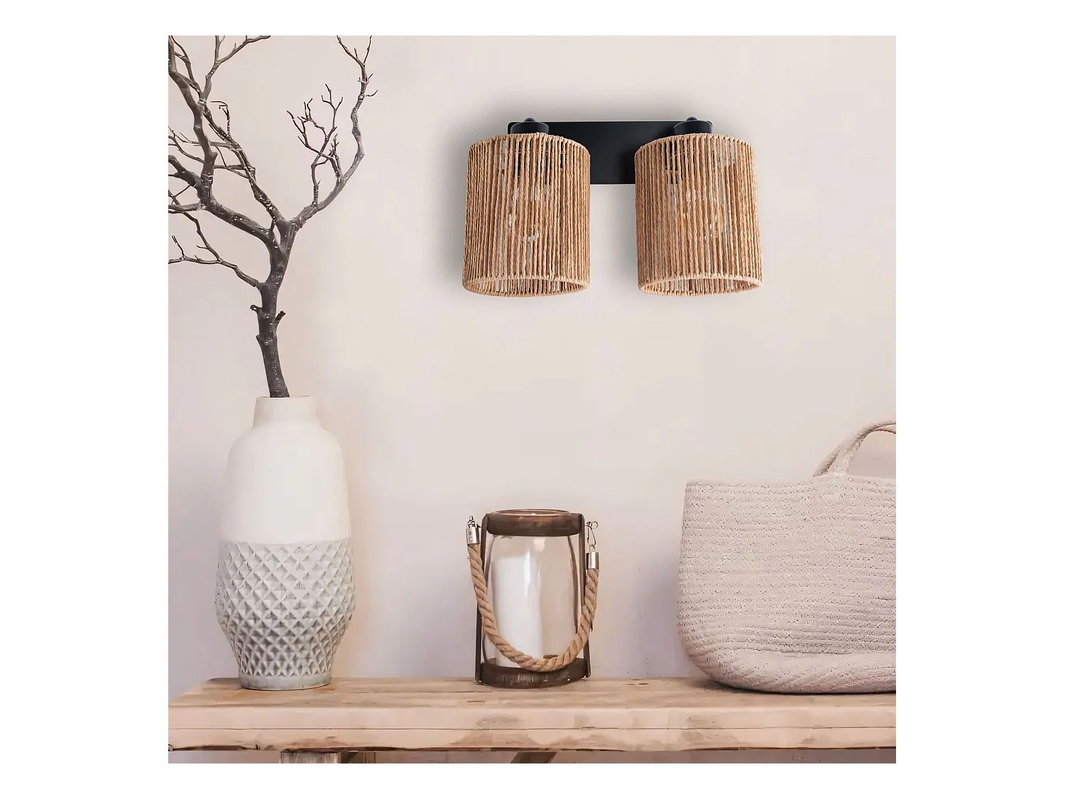 Applique Murale Toolight App1824-2W Black