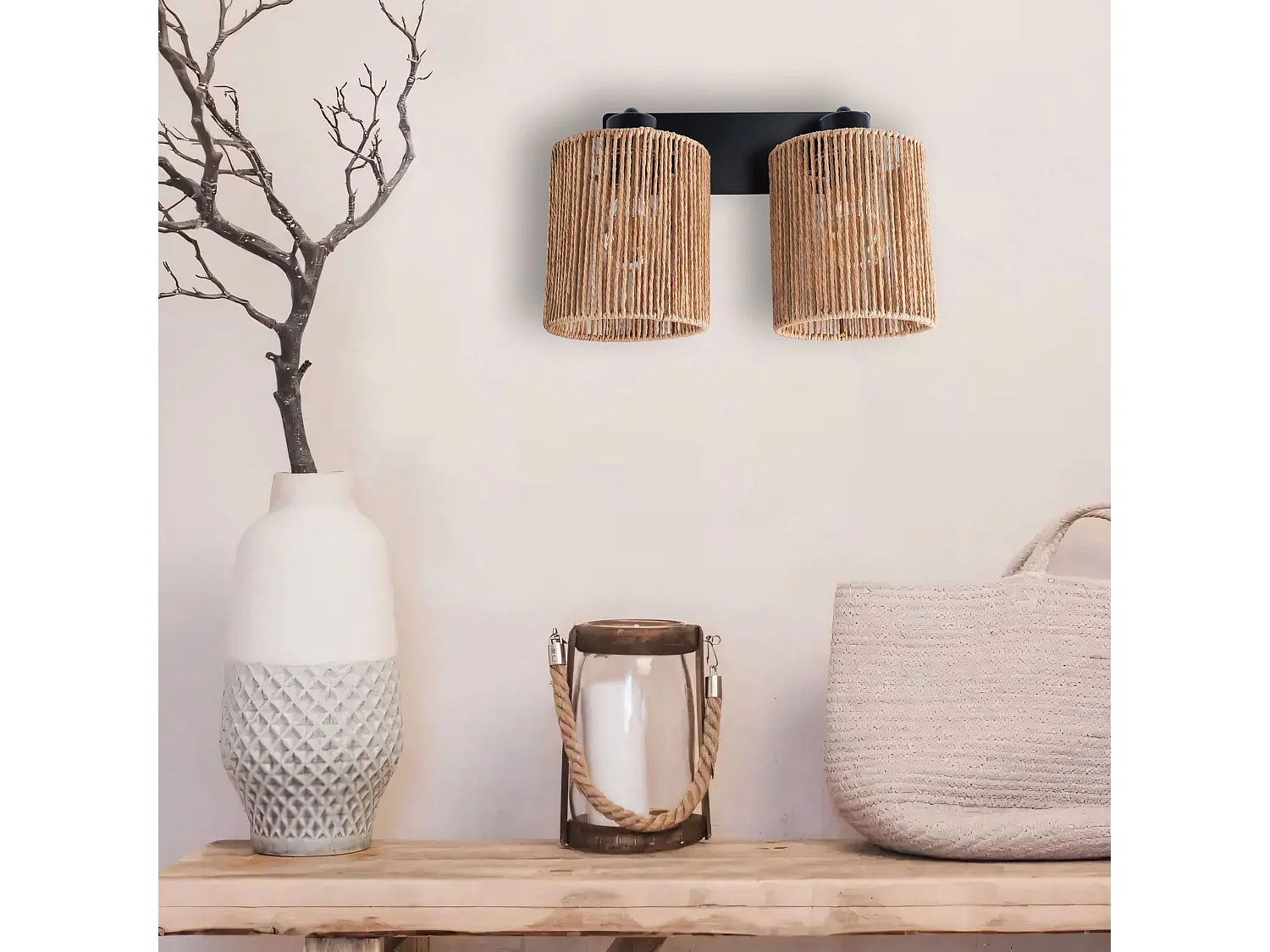 Applique Murale Toolight App1824-2W Black