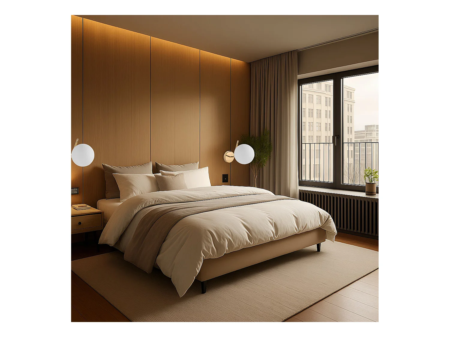 Lámpara De Pared Toolight G100-1W Gold White