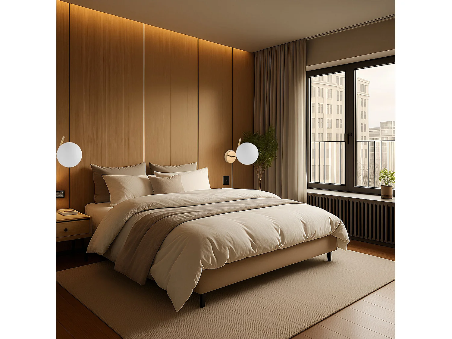 Applique Murale Toolight G100-1W Gold White