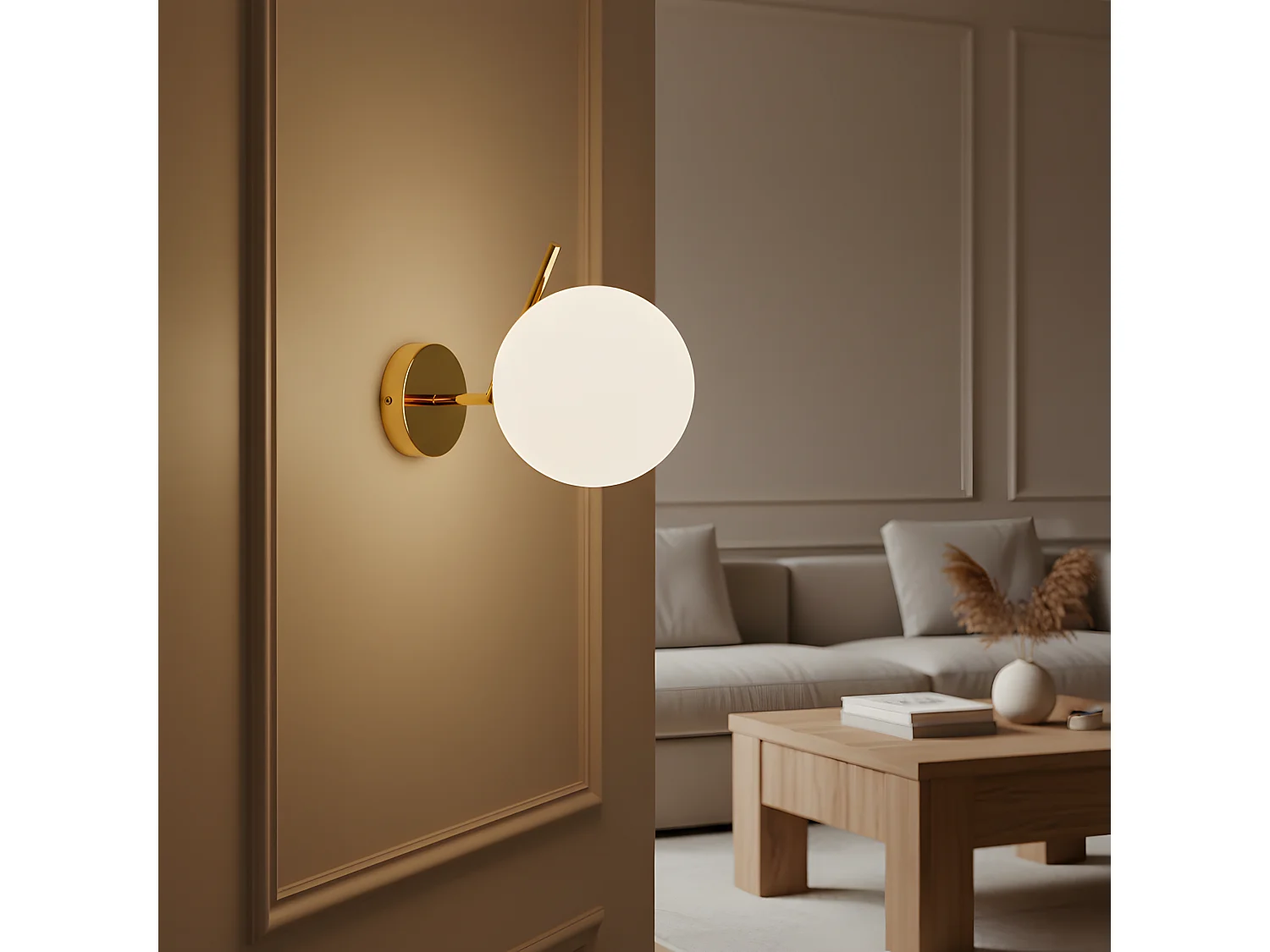 Applique Murale Toolight G100-1W Gold White